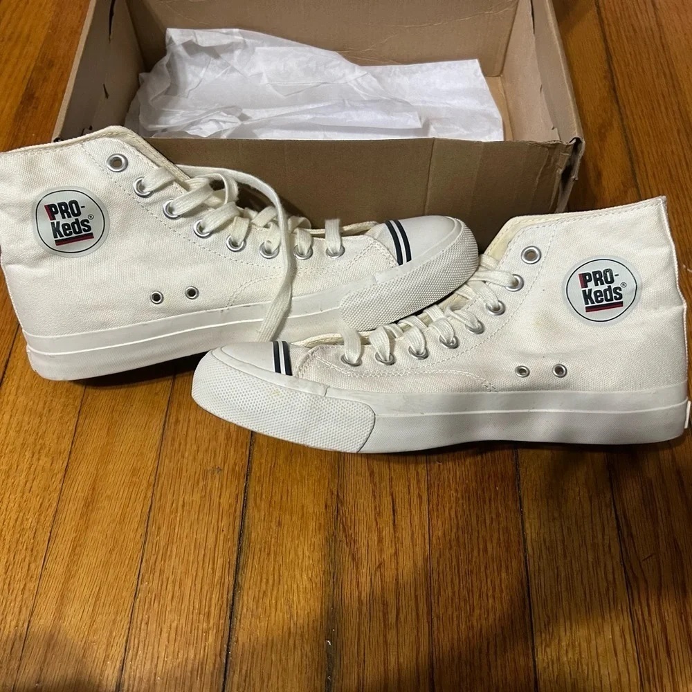 Pro-Keds Royal Hi White - Men's Size 9